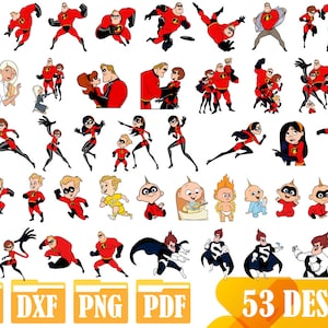 Easy to use 53 High quality designs (Layered SVG, DXF, PNG, pdf)
