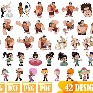Easy to use 42 High quality designs (Layered SVG, DXF, PNG, pdf)
