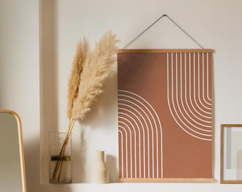 Terracotta Arch Print: Boho Modern Wall Art (Digital Download)