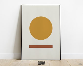 Abstract Geometric Modern Print - Digital Artwork Graphic for Home Decor