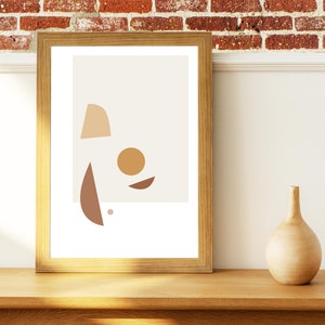 Minimalist Abstract Shapes Art Print (Digital Download)
