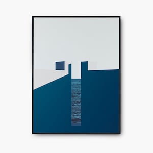 Blue wall art, Contemporary Wall Art, Printable Artwork, Blue Print, Sea Print, Scandinavian Art, Living room wall prints, Wall art bedroom
