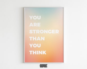 Cita inspiradora Arte digital imprimible positivo, impresión motivacional de decoración de pared