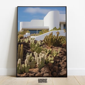 Downloadable Canarian Architecture Printable Art, Instant Digital Download Wall Decor