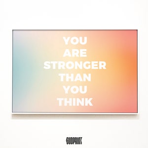 Modern Inspirational Quote Positive Digital Print, Typography Printable Art