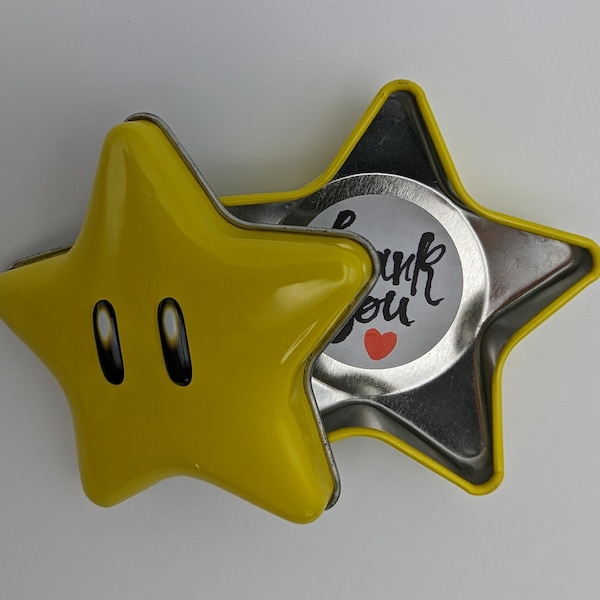 Customizable Super Mario Star Favor Gift Box