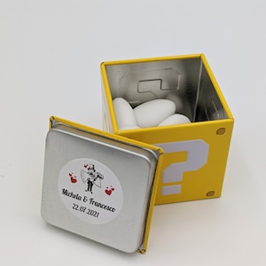 Scatola Regalo Bomboniera Coin Box SuperMario Personalizzabile