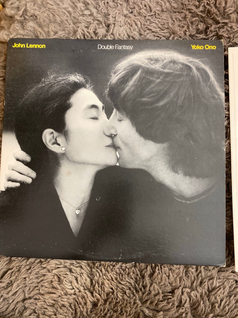 Vintage John Lennon and Yoko ono Double Fantasy Vinyl image 0