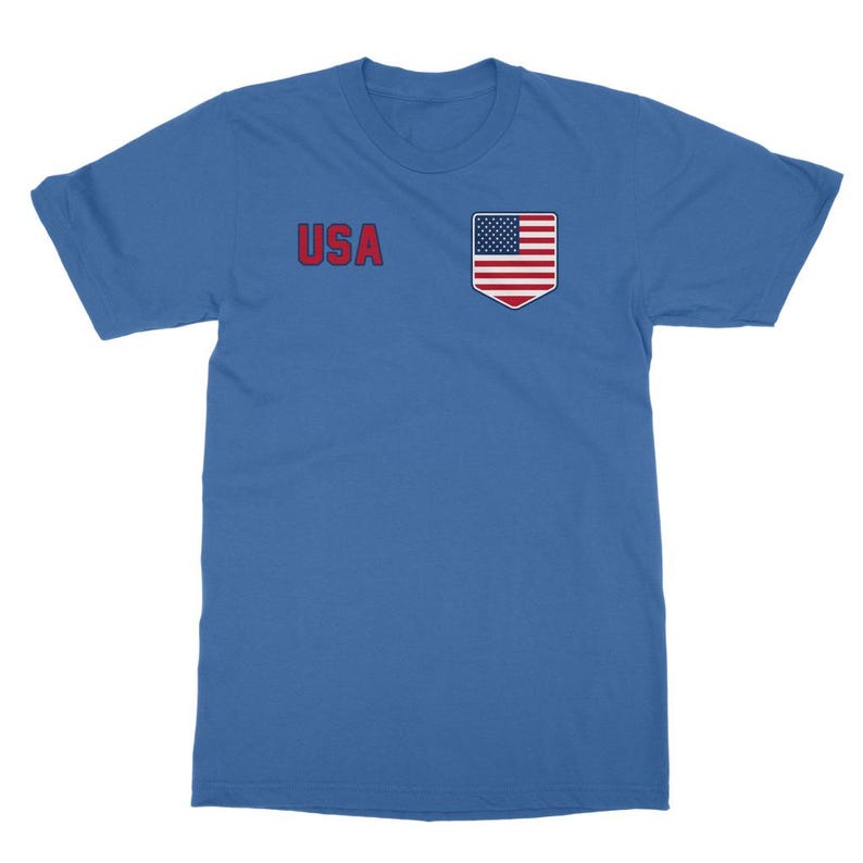 T-shirt classique américain pour adulte, produits dérivés de la Coupe du monde de football, kit de l'équipe de fans américains image 6