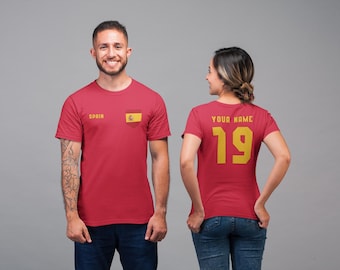 Custom Spain Jersey World cup 2026 Espana Spain Classic Adult T-Shirt Copa del Mundo