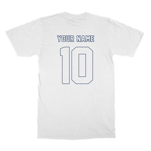 T-shirt classique américain pour adulte, produits dérivés de la Coupe du monde de football, kit de l'équipe de fans américains image 13