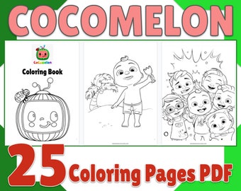 pics Abc Coloring Printable Cocomelon Coloring Pages digital coloring pages and books for