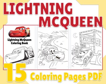 Download Cars Coloring Page Etsy