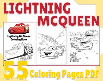 Download Cars Coloring Page Etsy