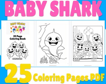 The Shark A5 Coloring Book Etsy The Shark A5 Coloring Book Etsy