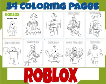 Download Roblox Coloring Page Etsy