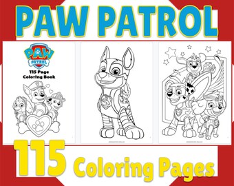 Download Paw Patrol Coloring Etsy