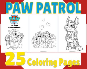 Download Paw Coloring Page Etsy