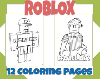 Roblox Coloring Page Etsy - roblox activity sheets