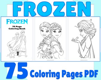 Disney Frozen Ii Jumbo Coloring Activity Etsy