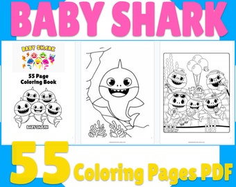 Baby Shark Pages Etsy Baby Shark Pages Etsy