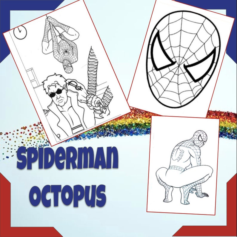 Download Spiderman Coloring Pages KDP Coloring Pages for Toddlers | Etsy