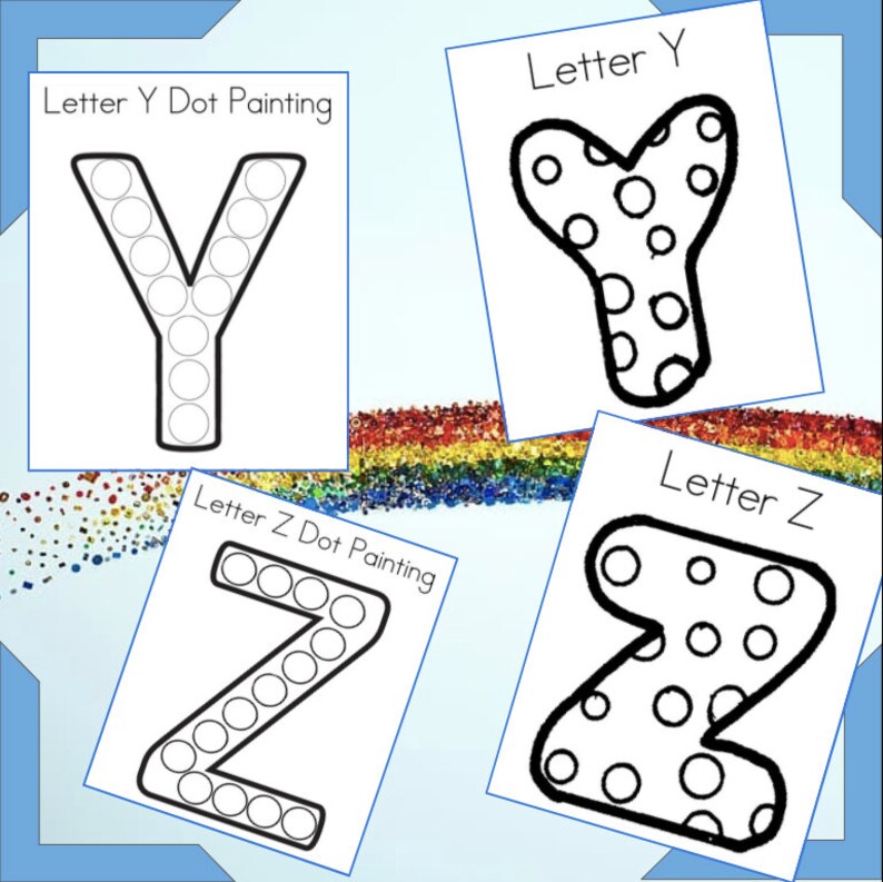 Download ABC Dot Coloring Pages KDP Printable Alphabet Book Distance | Etsy