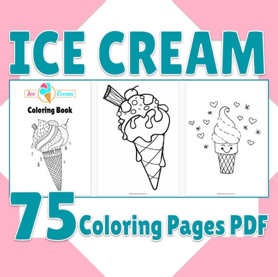 Ice Cream Coloring Pages Printable Ice Cream Coloring Book 75