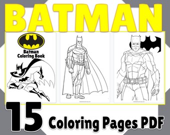 batman coloring book etsy ireland