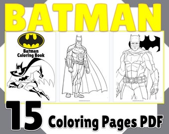 batman coloring book etsy ireland