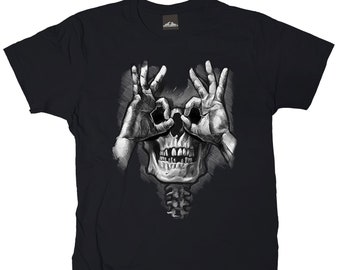 T-Shirt LUCTUS Skull Hands Gr.S bis XXXXXL