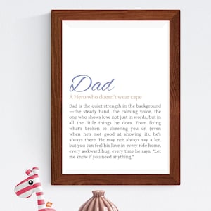 Regalo per papà, citazioni divertenti da stampare su una parete, regalo per la festa del papà, decorazioni semplici per la casa, poster per la famiglia, regalo per il marito con download immediato