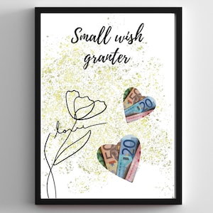 Money Gift, PDF Template Printable, Birthday Gift, Money Present DIY, Money gift for birthday Give money creatively, print yourself