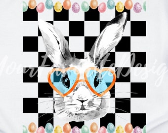 Easter Bunny With Sunglasses Png, Bunny With Sunglasses, Bunny With Glasses Svg, Boy Easter Svg, Easter boy svg, Easter Bunny Svg, Cute png