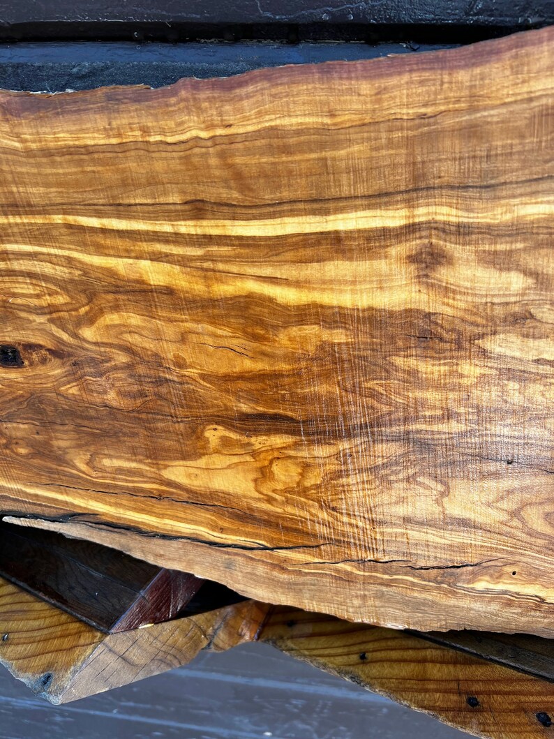 Live Edge Southern California Olive Wood Slab Resin DIY Etsy
