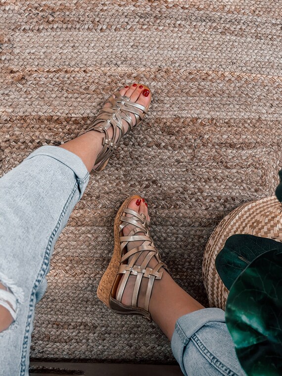 Buy Womens Gladiator and Strappy Platform Sandals Leather Platform Sandals for Women Gold Sandalmania Leather Platform Sandals for Women Online in India Etsy