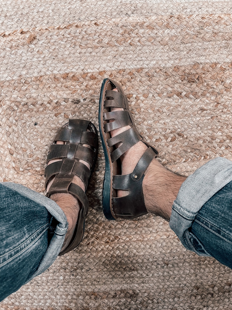 Mens Gladiator and Strappy Leather Sandals, Greek Gladiator Sandals for Men, Mens Gladiators from Genuine Leather, Sandalmania Mens Sandals image 1