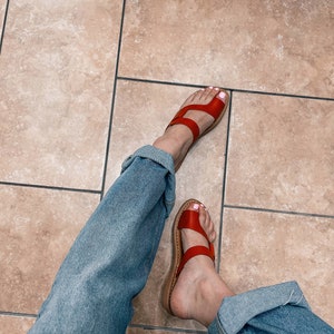 leather sandals for women