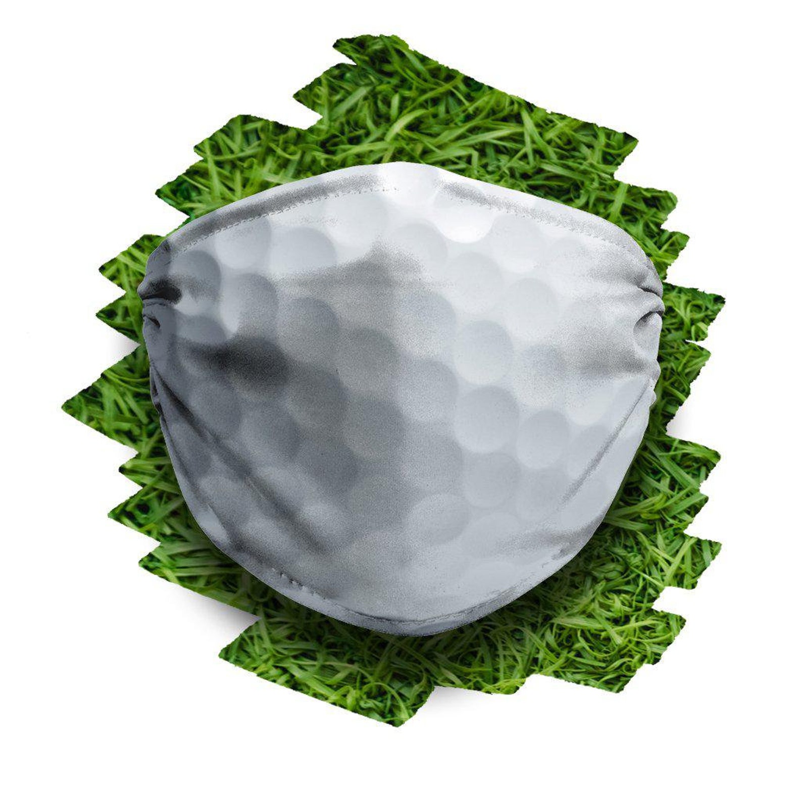Golf Ball Face Mask Golfers Facemask Funny Mens Face Cover Etsy