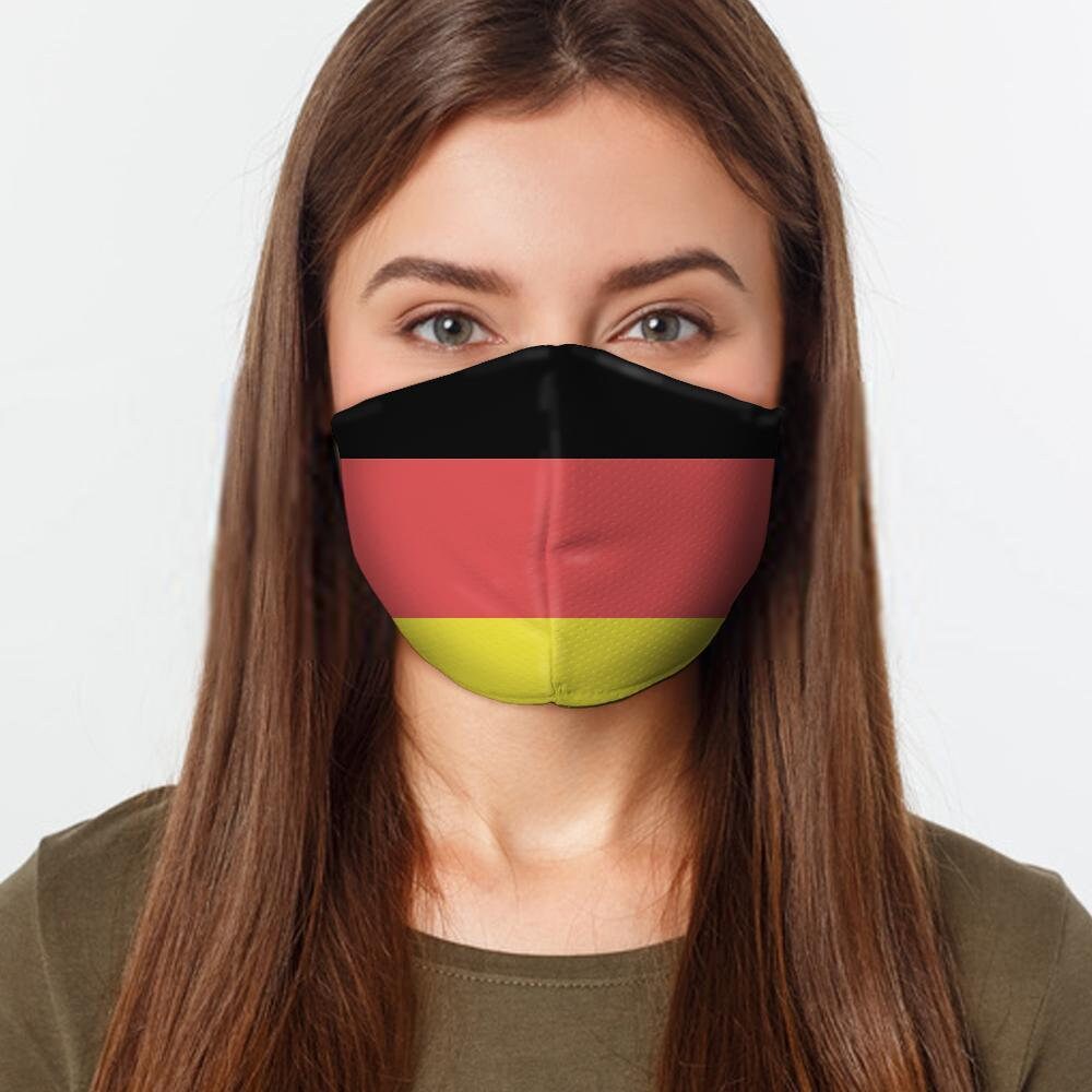 German Flag Face Mask Preventative Custom Mouth Cover 4 Etsy
