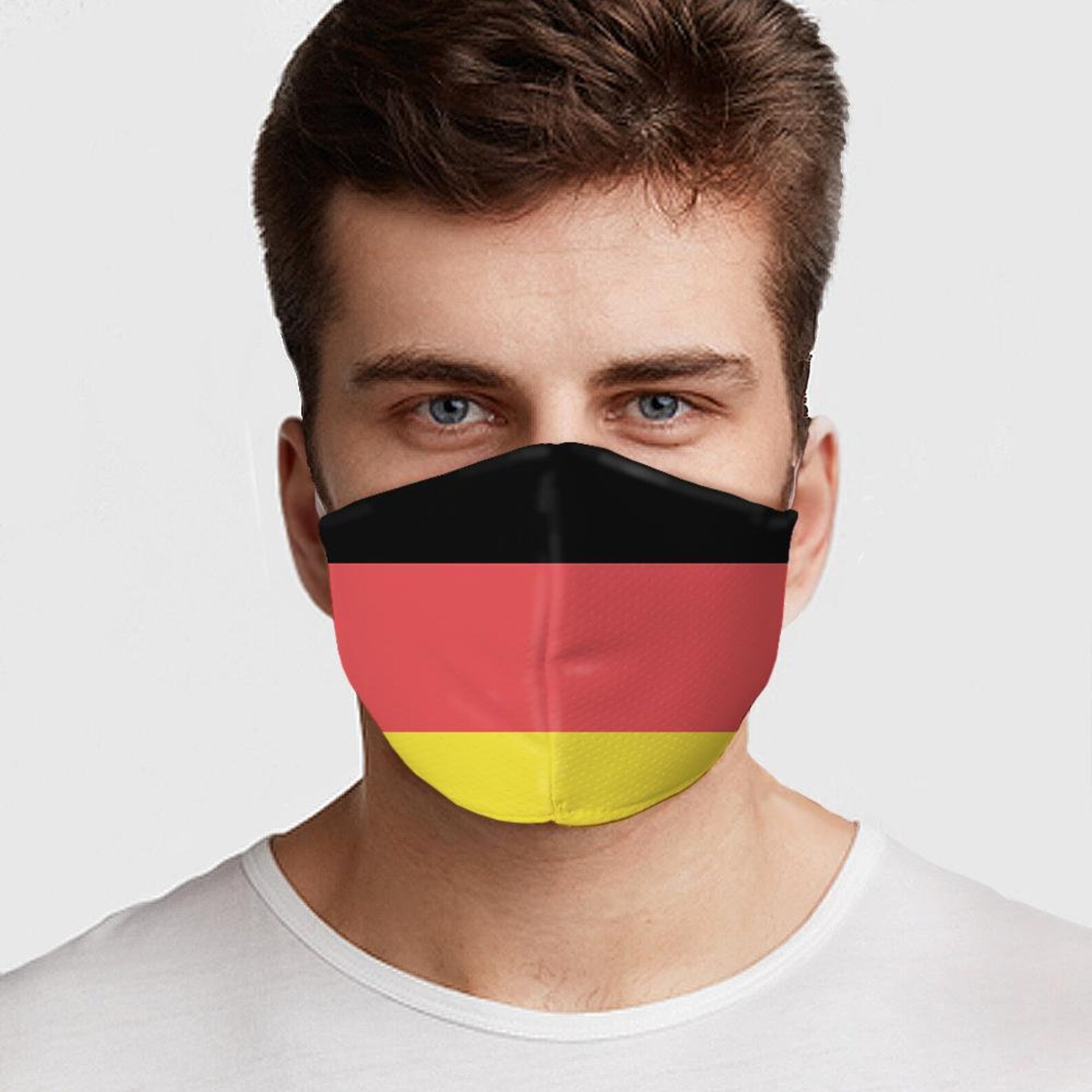 German Flag Face Mask Preventative Custom Mouth Cover 4 Etsy