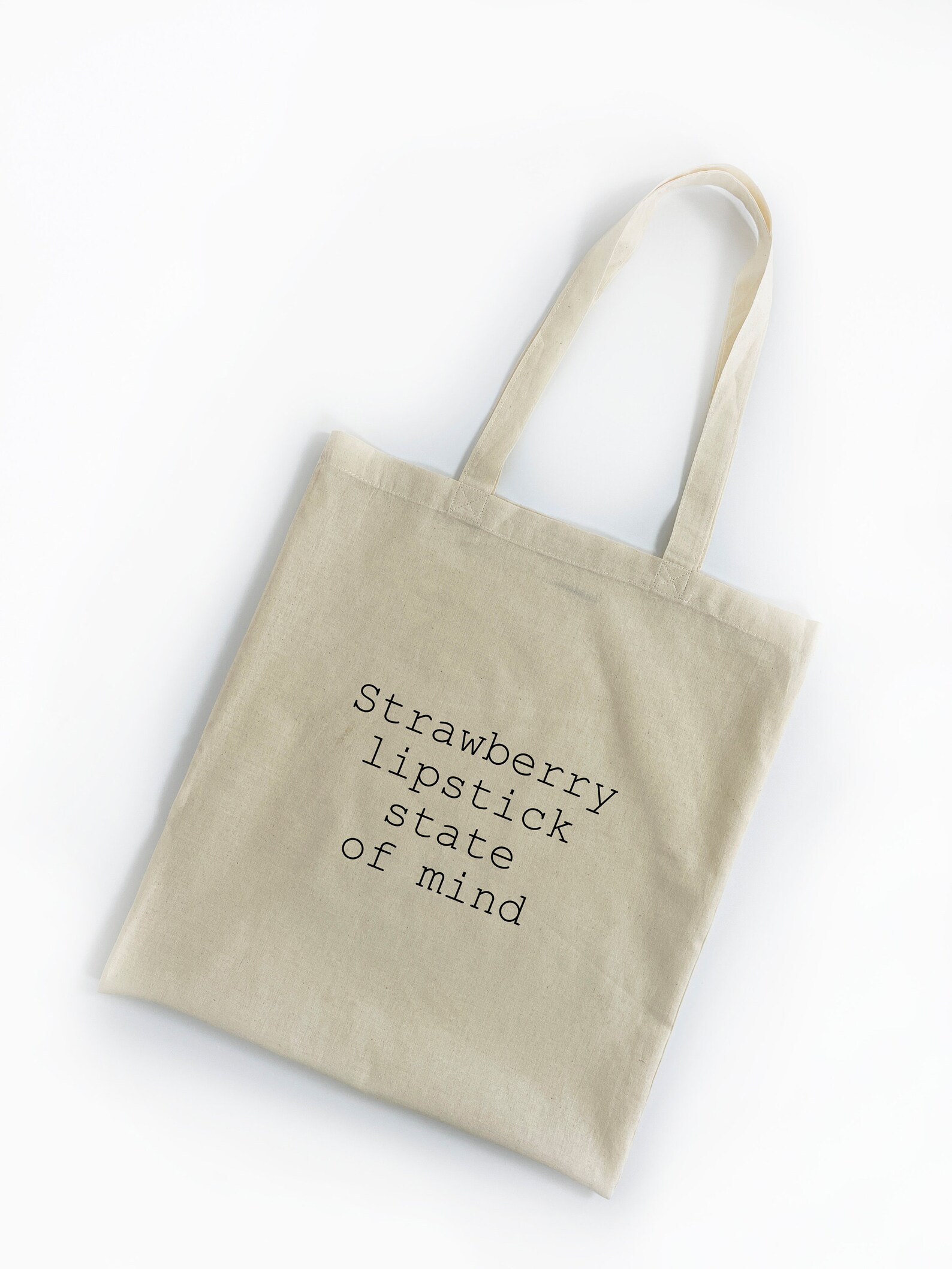 Harry Styles Lyrics Tote Bag Strawberry Lipstick state of Etsy