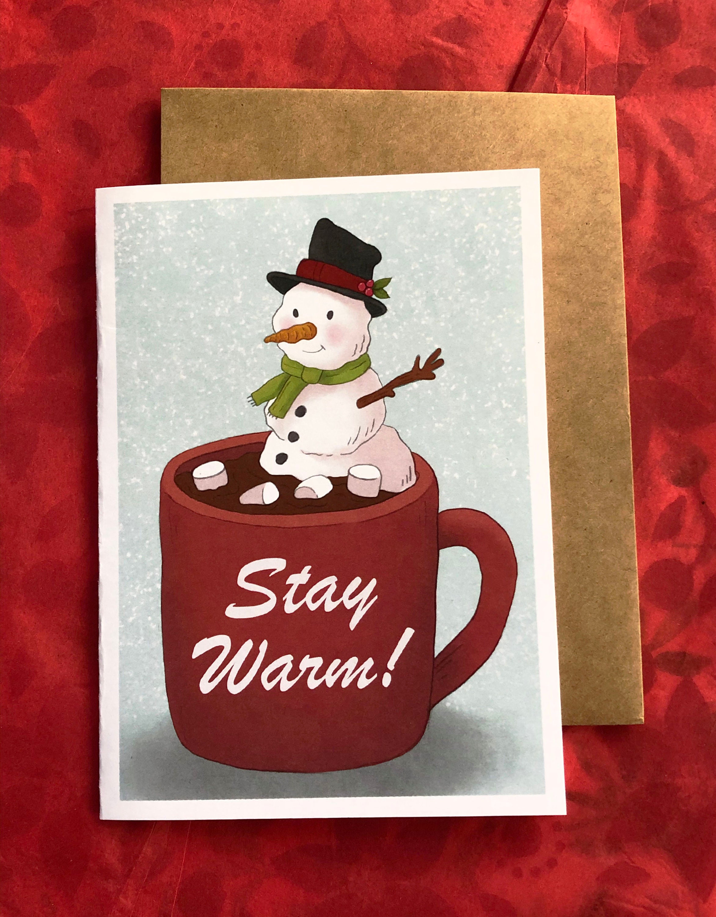 Stay Warm Greeting Card - Etsy