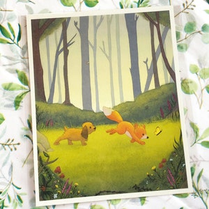 Fox and Hound Print