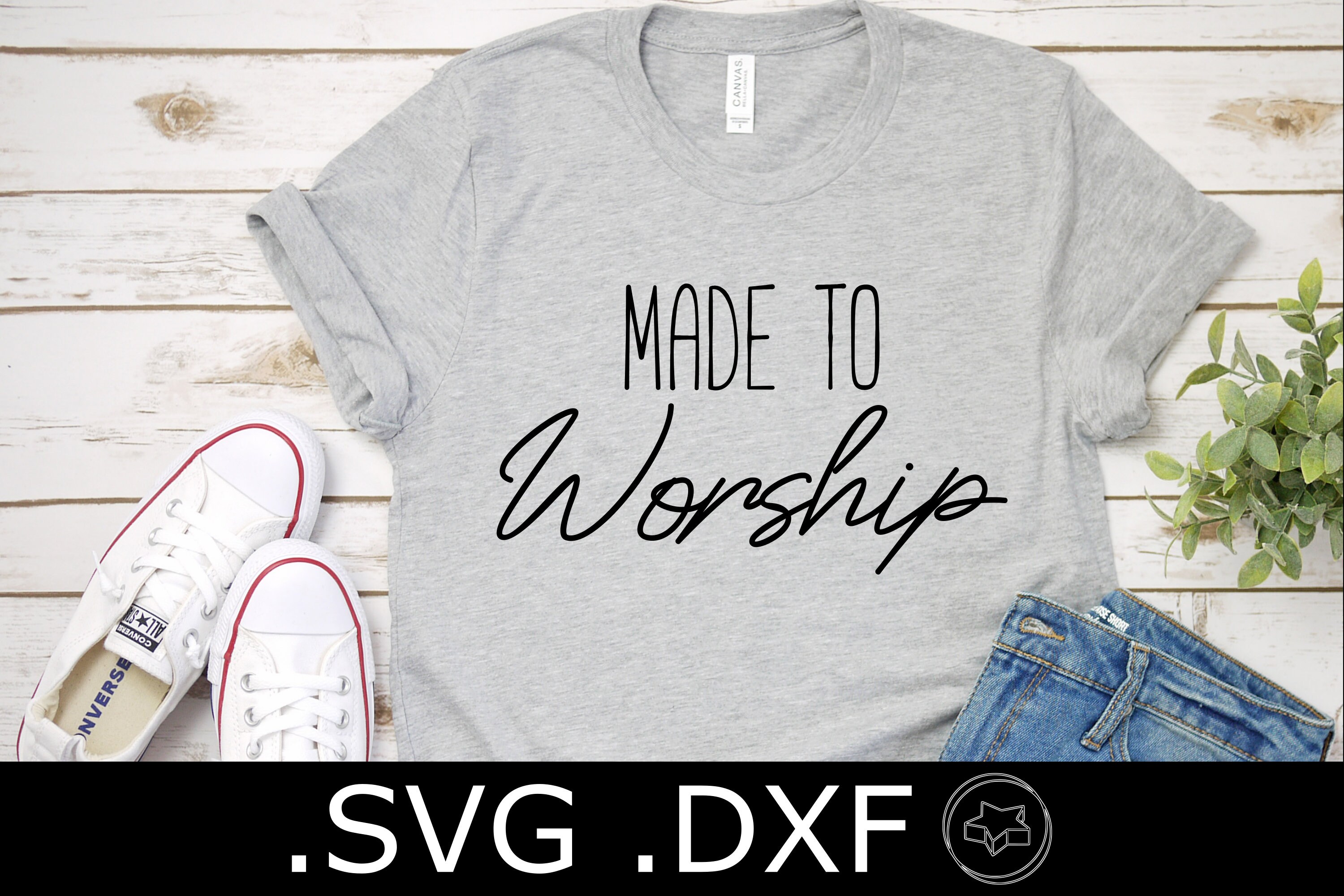 Made to Worship SVG and DXF File Christian Shirt Design - Etsy