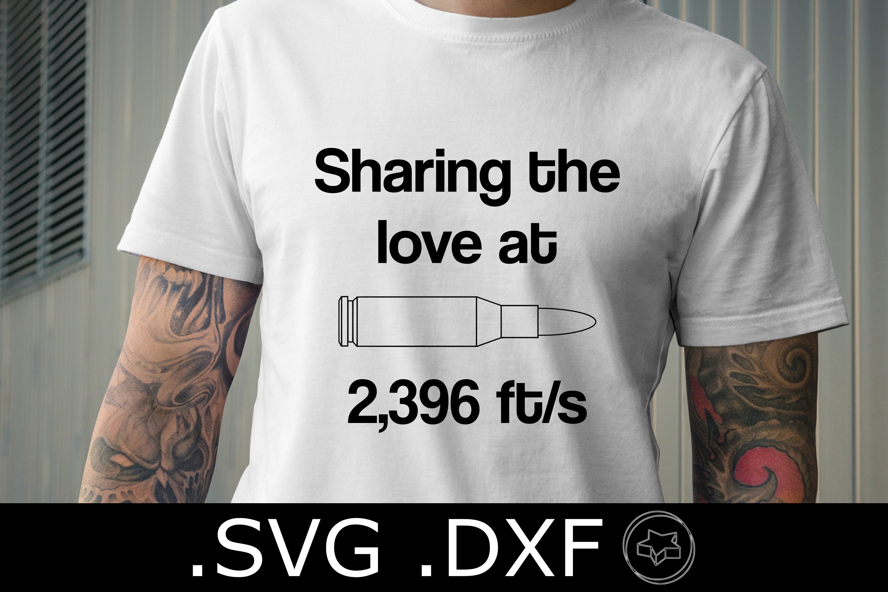 7.62x39 AK-47 Bullet SVG and DXF File Gun Shirt Design - Etsy Israel