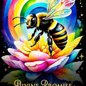 CUSTOM PREORDER: Alchemy of Bees Oracle Deck Unique Collage Spring Indie Tarot-Sized Cards image 8
