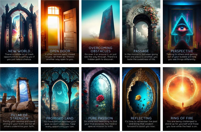 LAST ONES: Sacred Soul Portals Oracle Deck of Higher Self Guidance Tarot Cards image 4