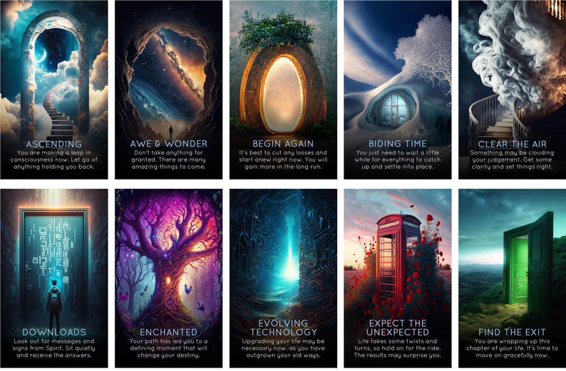 LAST ONES: Sacred Soul Portals Oracle Deck of Higher Self Guidance Tarot Cards image 2