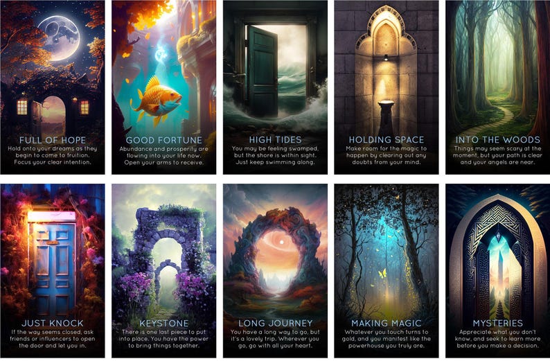 LAST ONES: Sacred Soul Portals Oracle Deck of Higher Self Guidance Tarot Cards image 3